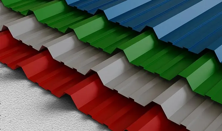 Colour coated steel sheets