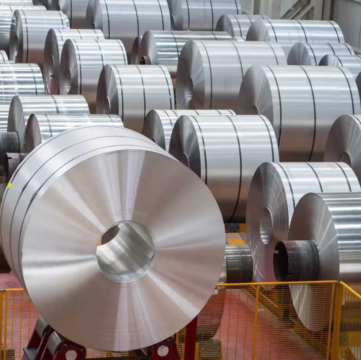 Galvanised steel coil ready for dispatch